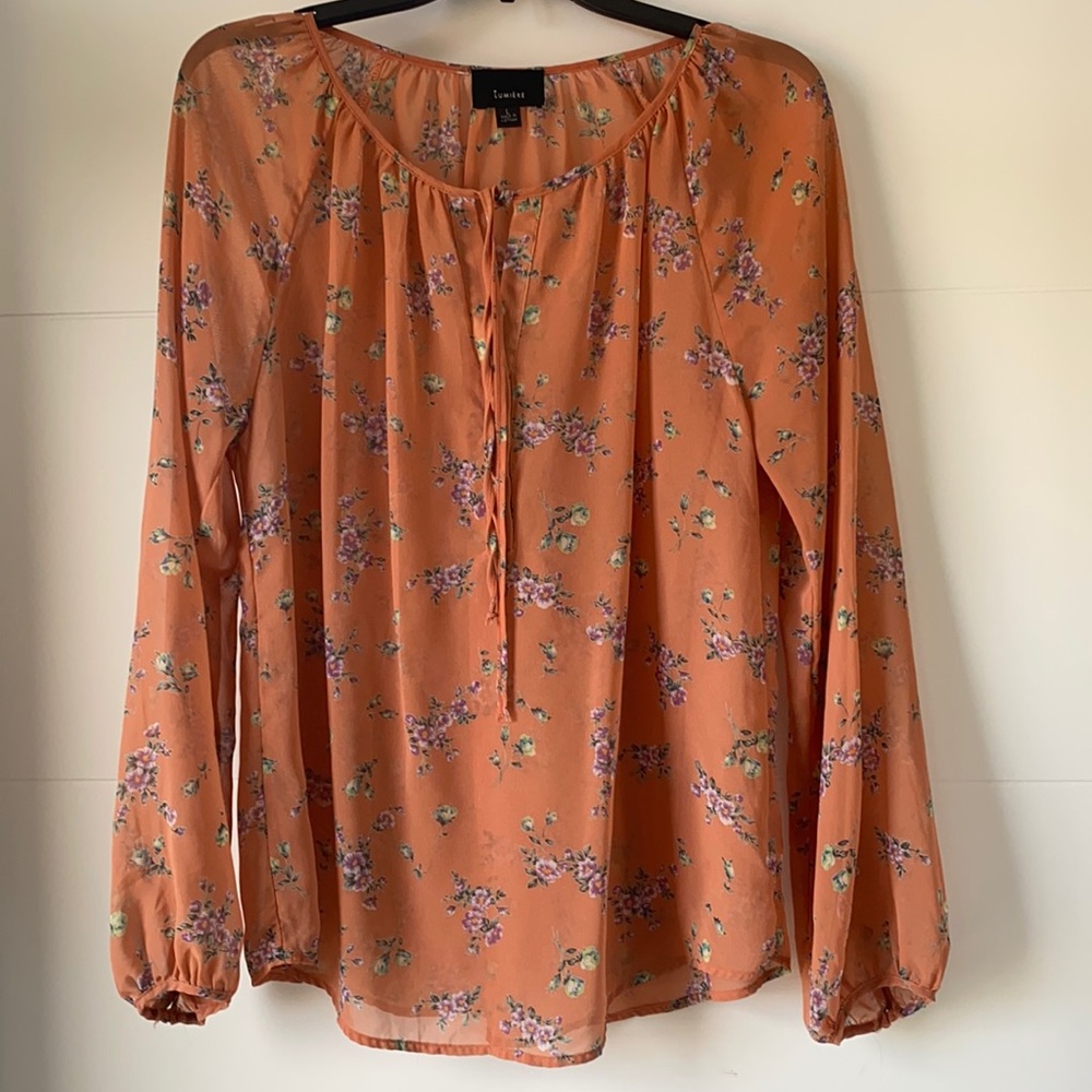 Lumiere Orange blouse